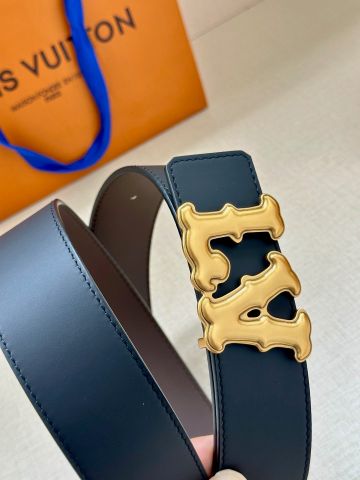 THẮT LƯNG UNISEX L*V  RANCH 2 MẶT 4.0CM PHONG CÁCH WESTERN*