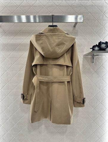 ÁO KHOÁC NỮ FEND* TRENCH CỔ LẬT ĐAI EO – LÓT MONOGRAM FF