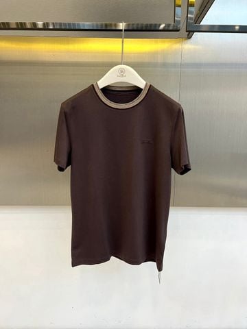 ÁO THUN NAM L P CỔ TRÒN PHỐI RIB CAO CẤP – CHẤT MODAL COTTON SILK MỀM MỊN