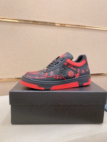GIÀY NAM SNEAKER PP PHOM LOW-TOP HỌA TIẾT SKULL GRAFFITI ĐẾ ĐẠI BẢN