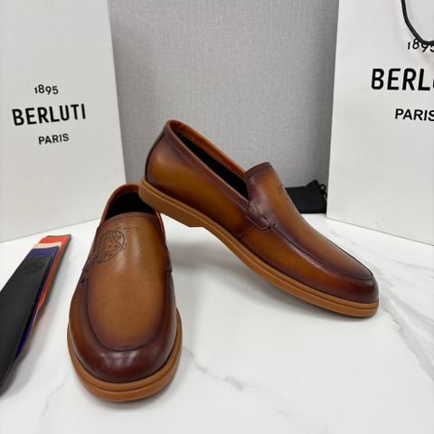 LOAFER NAM B R L T DÒNG SCRITTO PATINA VENEZIA LEATHER NHUỘM LOANG MÀU Ý