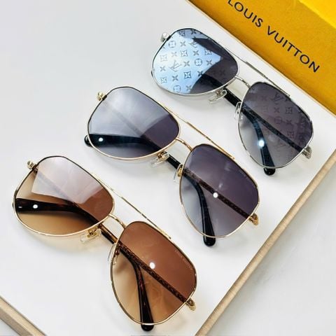 KÍNH MẮT NAM NỮ L V DÁNG PHI CÔNG BO VUÔNG – VIỀN MONOGRAM KHẮC NỔI, CÀNG DẠNG XÍCH SANG TRỌNG