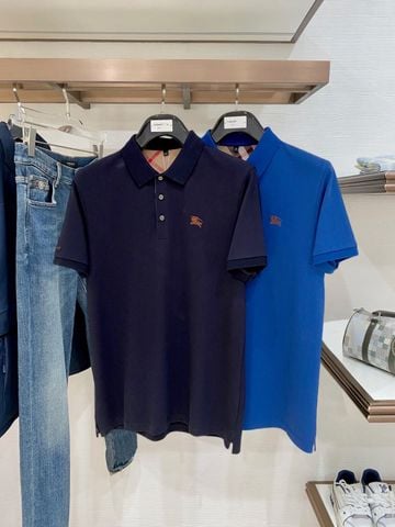 ÁO POLO NAM BBR LOGO KỴ SĨ THÊU NỔI CỔ LẬT LÓT CHECK