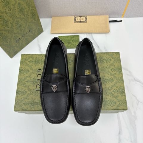 GIÀY DRIVER NAM G C – PHOM MOCCASIN MAY VIỀN, HUY HIỆU CREST, 3 PHIÊN BẢN DA BÒ