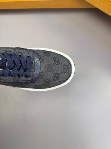 SNEAKER NAM G C PHOM ĐẾ DÀY HIỆN ĐẠI, DA BÊ NAPPA PHỐI VẢI DỆT CAO CẤP