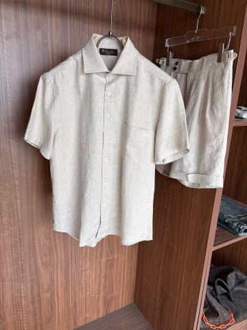 SET NAM L P 100% LINEN SHIRT & PLEATED SHORTS – RELAXED TAILORING CO-ORD SET