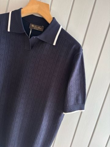 ÁO POLO NAM LP DỆT JACQUARD HỌA TIẾT KIM CƯƠNG CỔ BẺ VIỀN TƯƠNG PHẢN