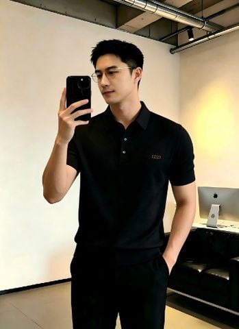 ÁO POLO NAM G C DỆT VÂN TINH GỌN, PHOM ĐỨNG SANG TRỌNG