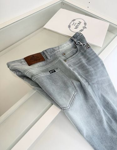 QUẦN JEANS NAM PRAD* PHOM ỐNG ĐỨNG WASHED VINTAGE MỎNG NHẸ
