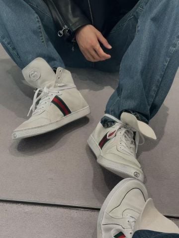 GIÀY SNEAKER CAO CỔ NAM GC* LA FAMIGLIA CỔ GẬP VINTAGE