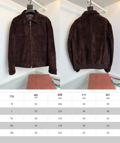 ÁO KHOÁC NAM LP* DA LỘN LẬT MẶT CỔ BẺ – NÂU SÂU, FORM BOMBER THU ĐÔNG