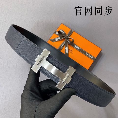 THẮT LƯNG NAM HERM BẢN 38MM TOGO 2 MẶT – KHÓA CHỮ H BIỂU TƯỢNG