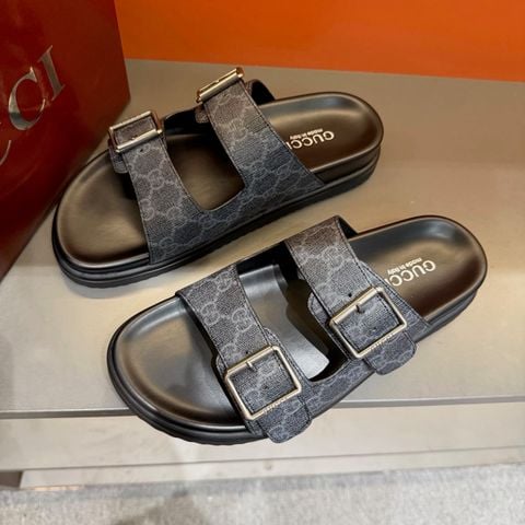 DÉP NAM GC DÒNG GG SUPREME CANVAS MONOGRAM 2 QUAI KHÓA KIM LOẠI
