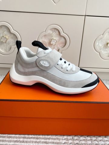 GIÀY THỂ THAO NAM NỮ HERM* LOOP SNEAKER PHỐI XANH TRẮNG