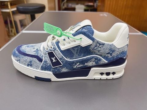 SNEAKER NAM NỮ L V DENIM MONOGRAM SIGNATURE – DÁNG LOW-TOP