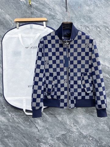 ÁO KHOÁC NAM L V PHOM BOMBER HỌA TIẾT DAMIER DỆT NỔI