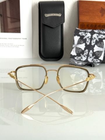 KÍNH UNISEX chrome* hearts*  * TITANIUM SIÊU NHẸ