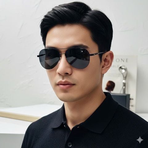 KÍNH MẮT NAM MB DÁNG AVIATOR GỌNG KIM LOẠI SIÊU MẢNH – TRÒNG CHỐNG UV