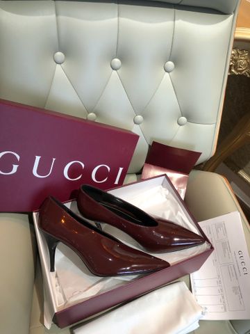 GIÀY CAO GÓT GUCC 97 SERIES MŨI NHỌN V-CUT PATENT 8.5CM