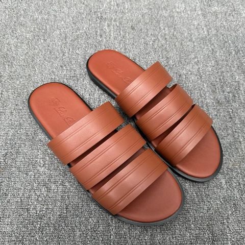 SANDAL NAM LP DÁNG 3 QUAI DA BÊ TRƠN TINH GỌN