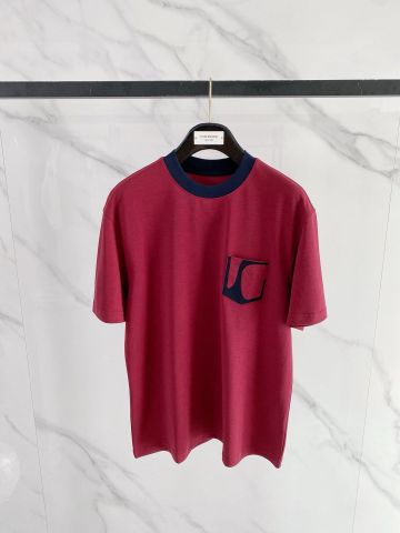 ÁO PHÔNG LV CỔ TRÒN DÁNG LOOSE VẢI CLOUD COTTON 2 LỚP