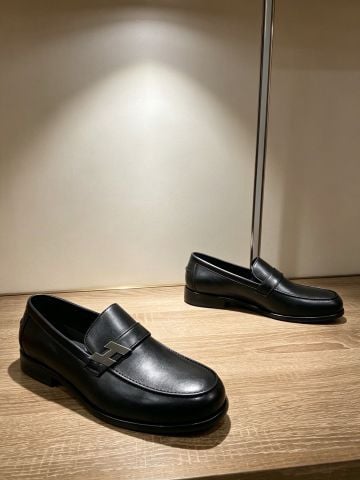 GIÀY LOAFER NAM H M MILTON H CORSIVO – PHOM APRON-TOE, DA BOX BÓNG/DA LÌ