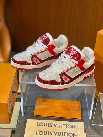 GIÀY THỂ THAO NAM NỮ L V TRAINER MONOGRAM DONUTS PHỐI NHŨ BẮT SÁNG ĐẦY NHẬN DIỆN