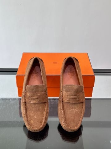 GIÀY MOCCASIN NAM H M – DRIVING MOCCASIN DA BÊ SUEDE, ĐẾ HẠT CAO SU
