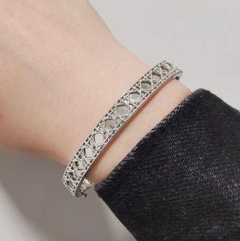 LẮC TAY NỮ DIO BẠC S925 VÂN LATTICE CAO CẤP*