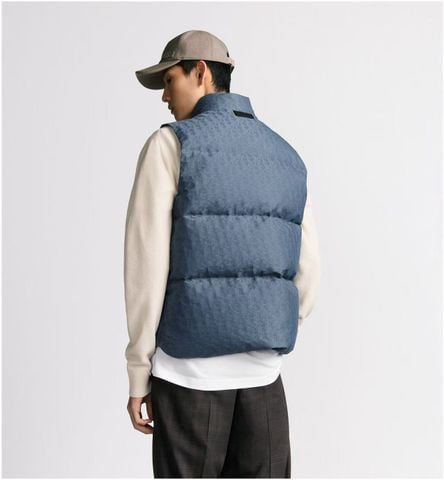 ÁO GILE NAM DIOR* CHẦN BÔNG NHẸ JACQUARD OBLIQUE