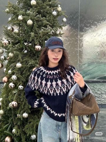 ÁO LEN NỮ LOE PHỐI HỌA TIẾT FAIR ISLE QUÝ PHÁI