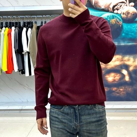 ÁO LEN NAM LP CỔ TRÒN TỐI GIẢN DỆT