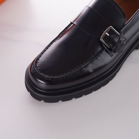GIÀY LOAFER NAM H M DESTIN – DA BÊ ĐEN BÓNG, KHÓA KELLY & ĐẾ LUG