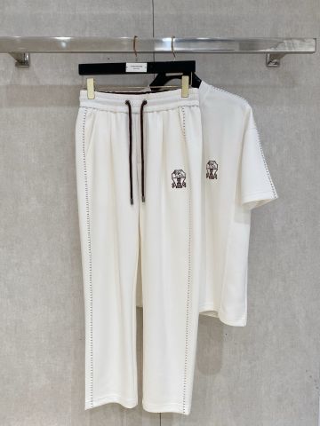 SET NAM B C SHORT-SLEEVE AIR-LAYER CO-ORD SET THÊU BIỂU TƯỢNG