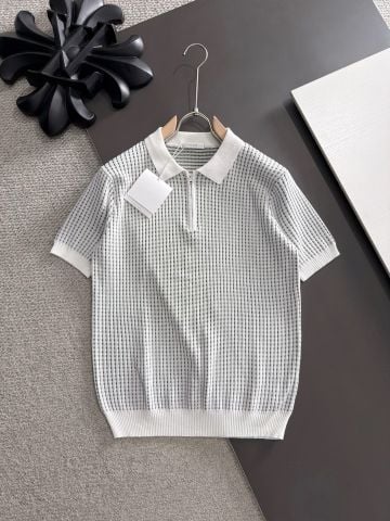ÁO POLO DỆT KIM NAM T R – WAFFLE-KNIT 14-GAUGE