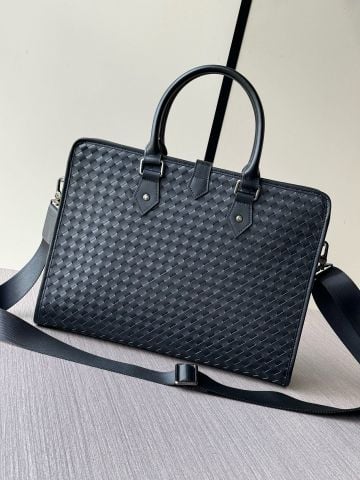 CẶP TÀI LIỆU NAM BV INTRECCIATO BRIEFCASE DA BÒ DỆT THỦ CÔNG PHOM DOANH NHÂN CAO CẤP