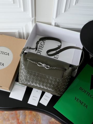 TÚI ĐEO CHÉO NAM NỮ BV ANDIAMO MESSENGER SMALL ĐAN INTRECCIATO