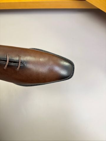 GIÀY TÂY NAM BLT OXFORD DA BÊ NGUYÊN TẤM HIỆU ỨNG PATINA THỦ CÔNG