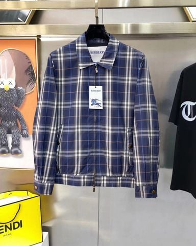 ÁO KHOÁC NAM BBR* KẺ CHECK PHOM JACKET CỔ BẺ, MŨ ẨN