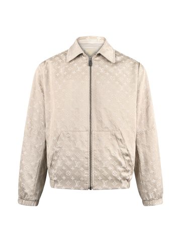 ÁO KHOÁC NAM L V HAI MẶT PHOM BLOUSON, SATIN KỸ THUẬT PHỐI JACQUARD