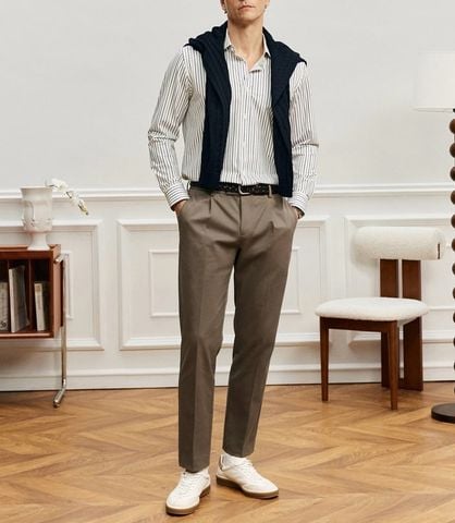QUẦN ÂU NAM LP PHOM ỐNG ĐỨNG NHẸ – CHẤT LIỆU LYOCELL PHA COTTON SỢI DÀI