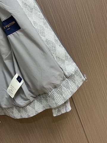 ÁO KHOÁC NAM LV* JACQUARD ARGYLE ZIP BOMBER – PHIÊN BẢN DỆT CAO CẤP