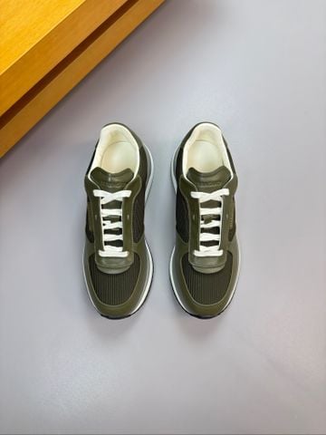 GIÀY NAM SNEAKER FERR PHỐI DA BÊ & VẢI JACQUARD