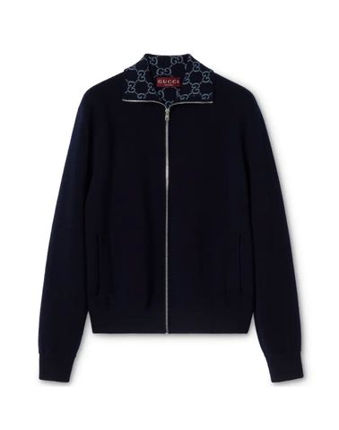 ÁO KHOÁC NAM GC CỔ BẺ GG JACQUARD