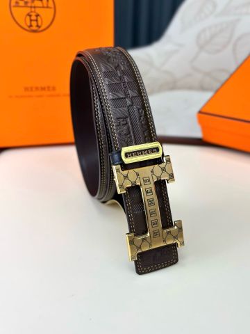 THẮT LƯNG NAM H M KHÓA H CHẠM KHẮC DA BÒ DẬP HỌA TIẾT BẢN 3.8CM