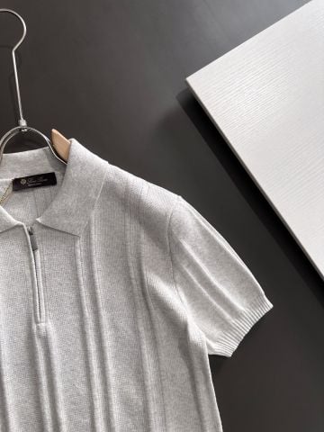 ÁO POLO NAM LP DỆT KIM RIBBED HALF-ZIP PHOM RỘNG SANG TRỌNG