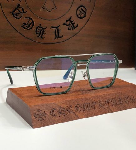 KÍNH MẮT NAM NỮ chrome* hearts*  * | GỌNG TITAN PHỐI SỪNG – KHẮC HỌA TIẾT CÀNG