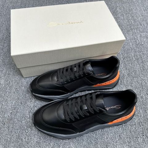 GIÀY NAM SANT SNEAKER DA BÊ PHỐI DA LỘN – GÓT CAM NỔI BẬT, ĐẾ IP+TPU NHẸ ÊM