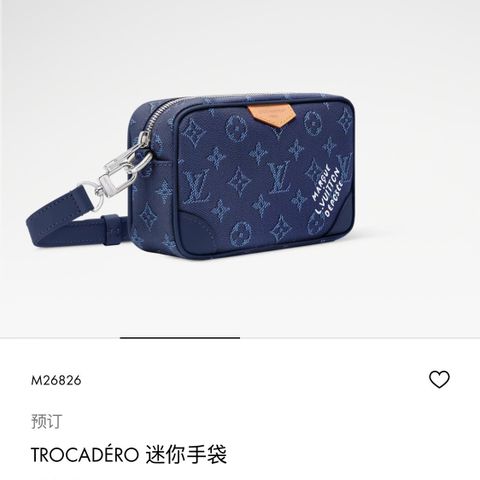 TÚI XÁCH NAM LV* TROCADERO MINI MONOGRAM XANH HERITAGE