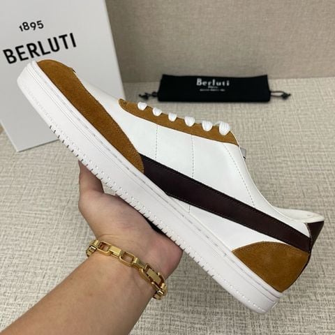 GIÀY SNEAKER NAM B L PLAYTIME SCRITTO DA BÊ PHỐI SUEDE PATINA THỦ CÔNG